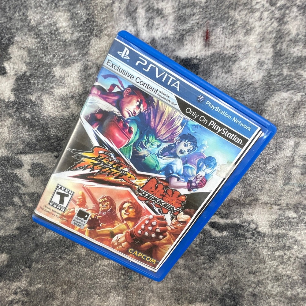 Street Fighter X Tekken Sony PlayStation PS Vita Game Capcom 55 Characters Ryu